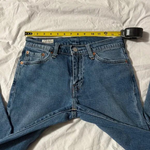 Men Levis Premium 511 Slim Fit Jeans Dark Indigo Wash Durable Denim 28 x 32 - Picture 11 of 14